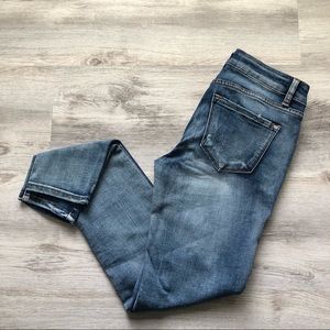 KanCan mid-rise antique wash skinny jeans size 25